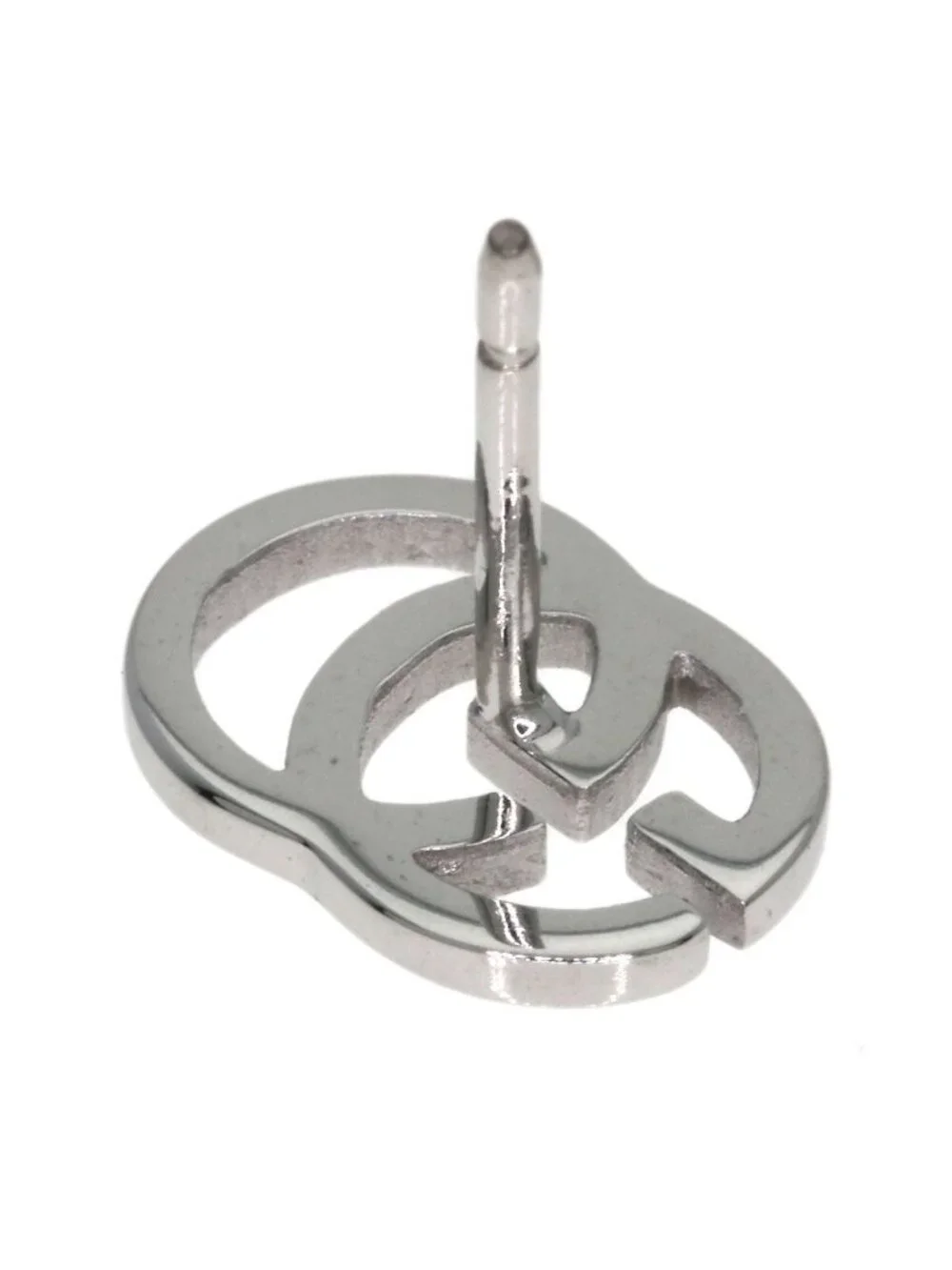 Gucci GG Running Single Earrings 18k White Gold